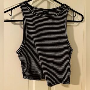 Cropped striped target tank